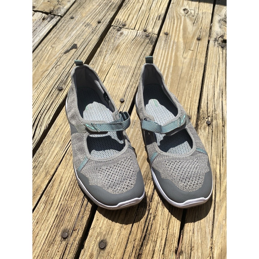 LL Bean Women's 10/10.5 M Mesh Mary Jane Mesh Lightweight Sneaker Gray